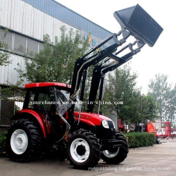 Europe Hot Sale Tz10d Quick Hitch Type 70-100HP Wheel Farm Tractor Front End Loader with Ce Certificate